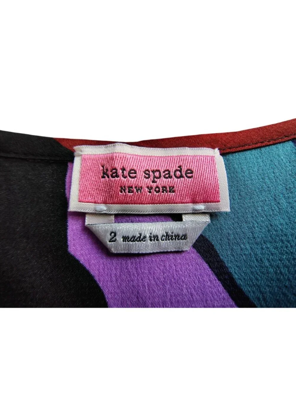 Kate Spade New York Multicolor Floral A-Line Skirt Womens SZ 2 Concealed zipper